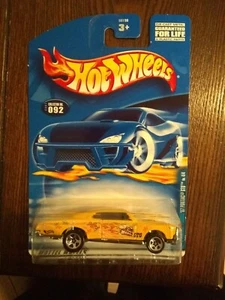 2001 Hot Wheels #092 Giallo '67 Pontiac GTO Hippie "Seires" RARA Carta Errata Stampa - Foto 1 di 4