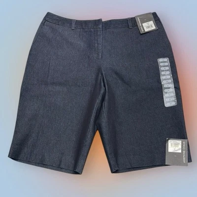 JOSEPHINE CHAUS Women’s 10 Blue Denim CITY SHORTS - Image 1 of 3