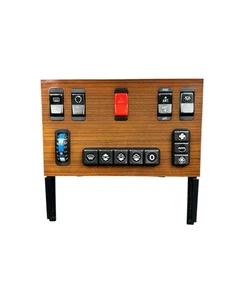 86-91 Mercedes W126 Climate Control Switch Panel Wood Trim 300SE 420SEL 560SEL S - Picture 1 of 5