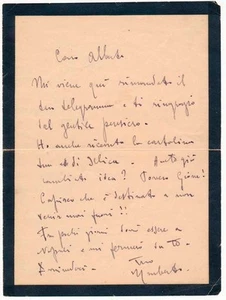Umberto GIORDANO / Autograph Letter Signed - Picture 1 of 2