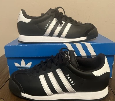 adidas Originals Samoa J Women's Casual Sneakers Black/White, Size 5.5 Unisex - Image 1 of 4