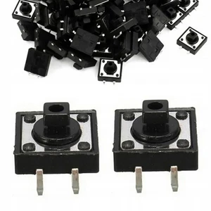 Rosfix Set Interruptores Tácticos 12x12 mm H7 mm - 2 Piezas | Alta Precisión - Imagen 1 de 6