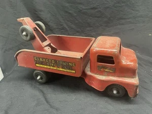 Vintage Structo Towing Service Wrecker Truck Pressed Steel Rare Complete 1950’s - Picture 1 of 5