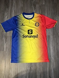 Petro Luanda Home Football Shirt Angola Yellow Size Large - Picture 1 of 11