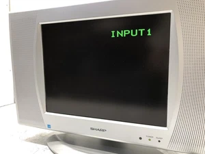 SHARP LC-13SH4U 13 INCH LCD RETRO GAMING TV WITH SPEAKERS TESTED WORKING - Picture 1 of 19