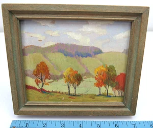 1940 Brown County Indiana Landschaft Ölgemälde signiert RAMELLING? - Bild 1 von 17