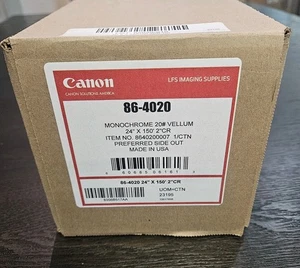 Canon 86-4020 Monochrome Vellum 20# 24” X 150’ X 2” Core Neu  - Bild 1 von 2