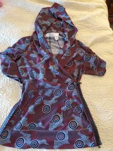 Anthropologie Byron Lars Beauty Mark Geometric Zip Side Top Size 0 Hoodie EUC - Picture 1 of 12