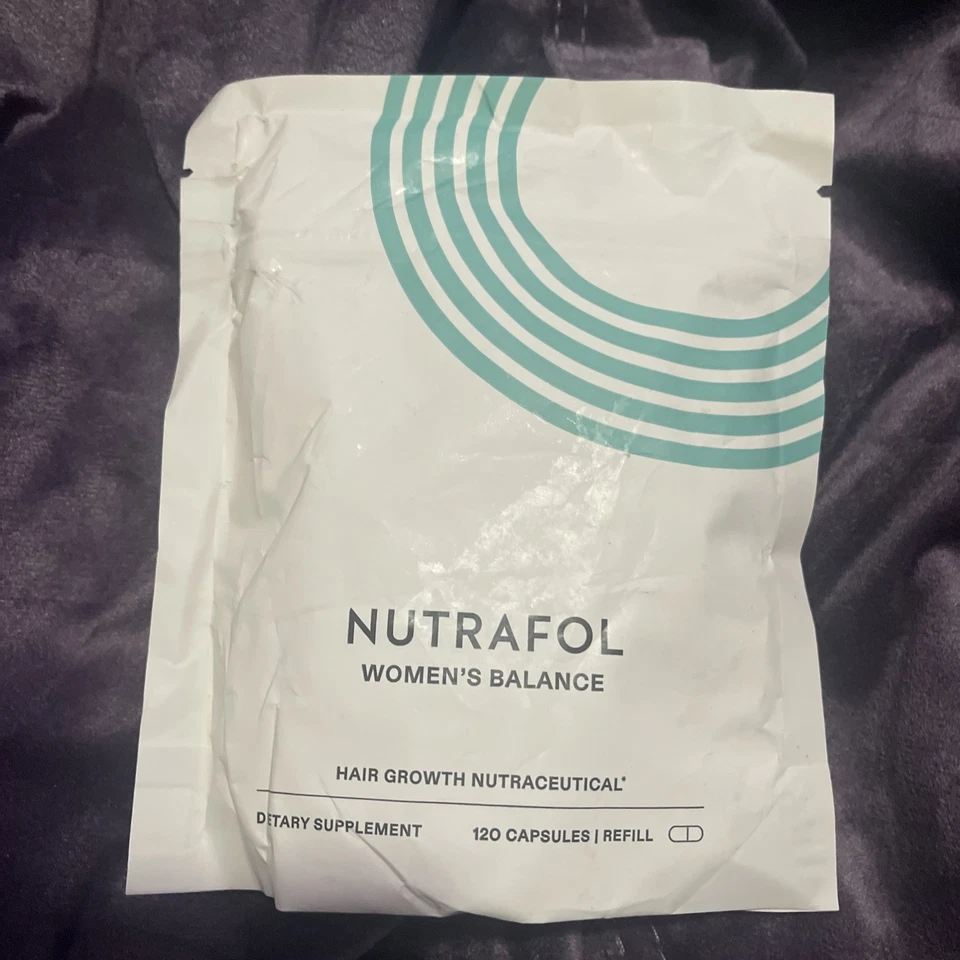 Nutrafol Mujer Equilibrio Crecimiento del Cabello Suplemento Dietético 120 Cápsulas Bolsa de Recarga Foto 1 de 3