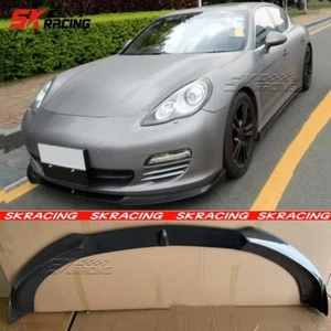 For Porsche Panamera 2010-13 Real Carbon Fiber Front Bumper Lip Spoiler Splitter - Picture 1 of 17