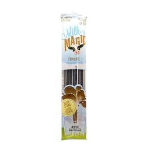 Milk Magic Milk Flavoring Magic Straws Chocolate Flavor 4 Straws - Picture 1 of 3