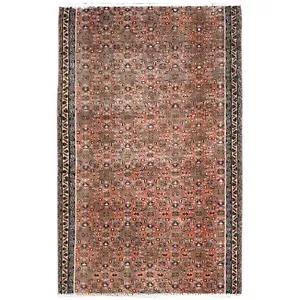 2'5""x3'8"" braun handgeknüpft Vintage Nordwest Zoroastrischer Fragmentteppich R86683 - Bild 1 von 7