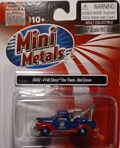 CMW Mini Metals #30402A 1941-1946 Chevrolet Tow Truck Red Crown Towing Service - Picture 1 of 4