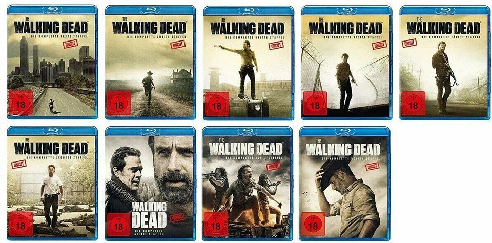 THE WALKING DEAD komplett STAFFEL 1 2 3 4 5 6 7 8 9 UNCUT Blu-Ray Collection NEU - Bild 1 von 1