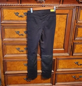 NWT CATHERINE MALANDRINO black super skinny leggings Girl's size 10 - Picture 1 of 4