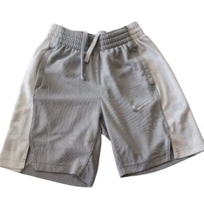 Adidas Boy's Size Small Drawstring White Gray Activewear Shorts - Picture 1 of 6