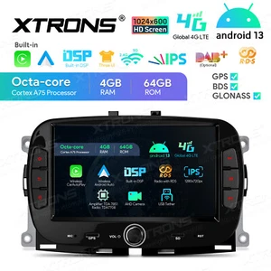 7" Android 14 Touch Screen Car Stereo Radio WIFI GPS 64G For Fiat 500 2016-2020 - Picture 1 of 9