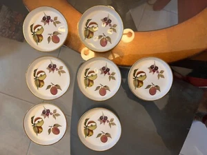 Royal Worcester Arden Muster Bone China Anstecknadel Schale um 1974 England Obstmuster X7 - Bild 1 von 13