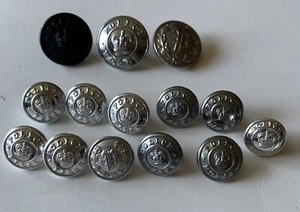 Vintage Police Dress Uniform Buttons Lot Made In England - Picture 1 of 7
