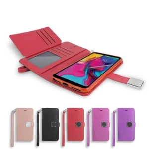 For Straight Talk iPhone 13 / 13 Pro / 13 Pro Max Card Wallet Folio Cover Case - Picture 1 of 9