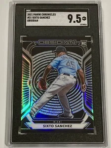 2021 Panini Chronicles #61 Sixto Sanchez RC Obsidian SGC 9.5 Mint+ - Picture 1 of 2
