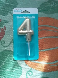 Number 4 Candle Birthday Anniversary Party - Picture 1 of 2