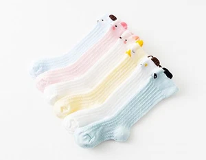 Girl Kid baby Summer knee Calf High Cotton long Socks Tights protector 0-24month - Picture 1 of 12