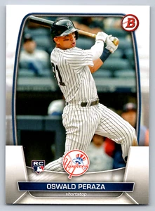 Tarjeta de béisbol de novato Oswald Peraza 2023 Bowman #70 New York Yankees RC - Imagen 1 de 2