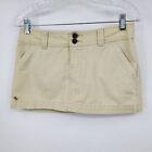 Vintage Abercrombie Fitch Micro Mini Low Waist Y2K Cream Skirt 2