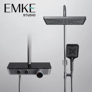 Duschsystem Duschpaneel Duschset Regendusche Set Mit Thermostat Handbrause - Bild 1 von 29