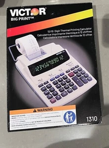 Victor 1310 Big Print Commercial Thermal Printing Calculator Black Print - Picture 1 of 1