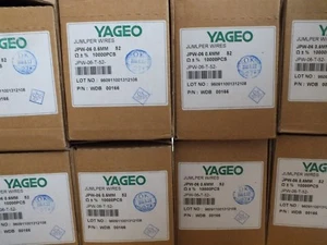 1000 pcs JPW-06-T-52 Ω 0.6mm JUMPER WIRES YAGEO - Picture 1 of 9