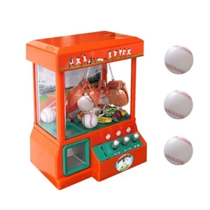 Carnival Claw Game Machine Mini Arcade Grabber Crane Baseball Orange - Picture 1 of 6