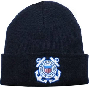 U.S. Coast Guard Insignia Knit Cap / USCG Dark Navy Watch Cap,Hats - Picture 1 of 1