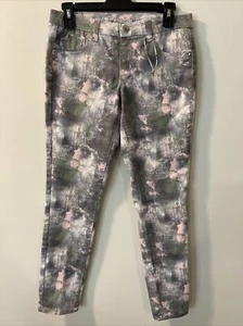 Justice Girls Size 12.5 Gray Tie Dye Jeggings! A2915 - Picture 1 of 2
