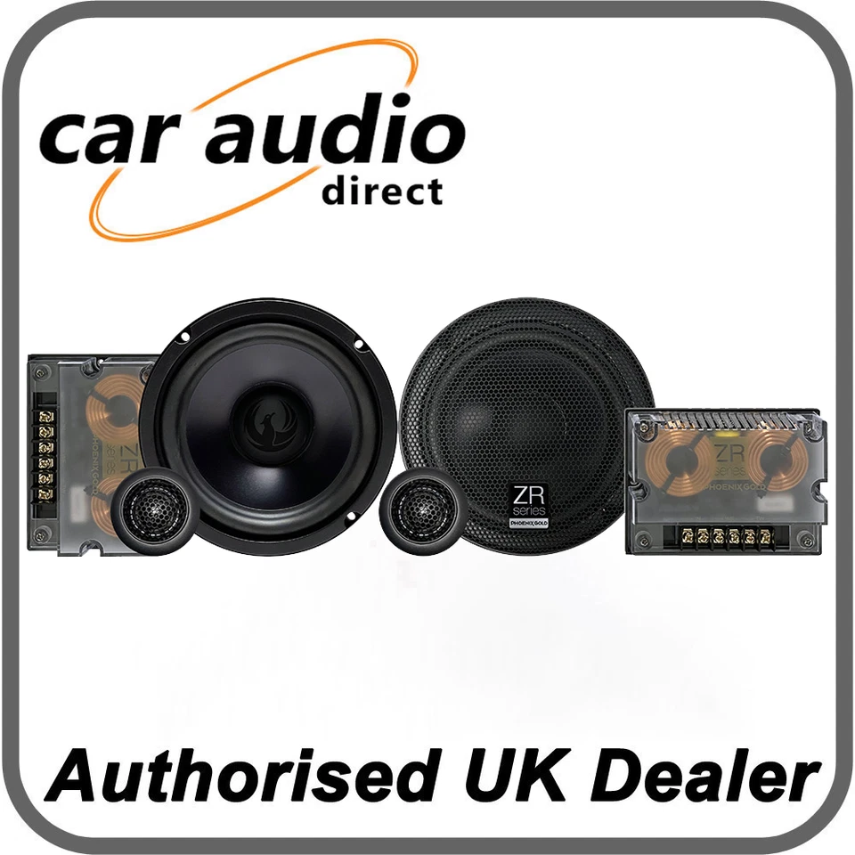 Altavoces componentes de 2 vías Phoenix Gold ZR65CS 6,5" 160W con tweeter y crossover Foto 1 de 1
