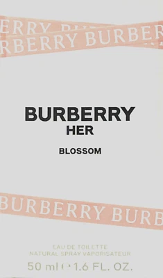 BURBERRY HER BLOSSOM EAU DE TOILETTE SPRAY FOR WOMEN 1.6 Oz / 50 ml BRAND NEW!!! - Image 1 of 4