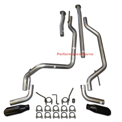 Fits 09 - 20 Toyota Tundra 4.0 - 5.7 Performance Dual Exhaust CatBack Pipe Kit - Image 1 of 2