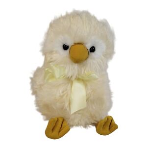 Aurora World Chi Chi Plush Chick Duck Yellow Stuffed Animal Easter Bow 2021 9"