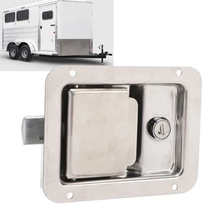 New Tool Box Latch Stainless Steel 5.5x4.3in Flush Mount RV Toolbox Handle Lock - Picture 1 of 12