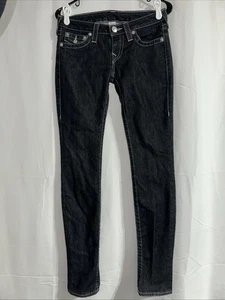 Jeans skinny donna sezione True Religion taglia 27 nero  - Foto 1 di 13