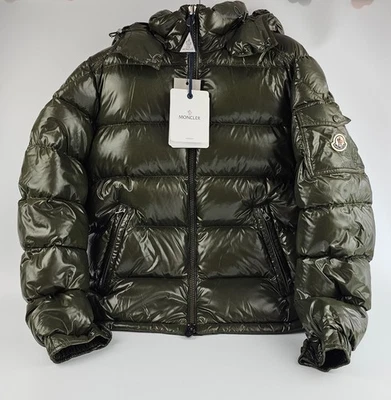 MONCLER Maya $1950 Men's Green Short Down Jacket New - Image 1 of 4