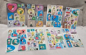 Vintage Peanuts Snoopy Nummeriert 1-100? 8 Stickerbogen Set Lot UFS Inc. Schulz - Bild 1 von 7