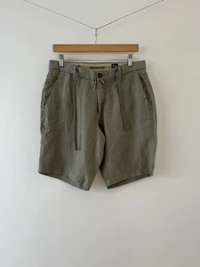 David Naman Herren Shorts Gr. 44 Grün 100% Leinen Made In EU (40) - Bild 1 von 7