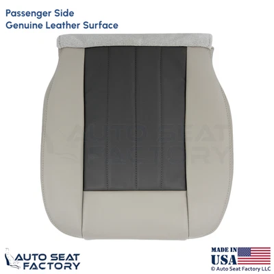 Cubierta de asiento inferior de pasajero de cuero genuino tostado para Dodge Durango 2004-2006 Foto 1 de 4