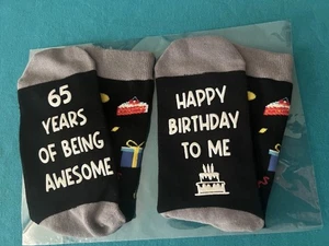 Geschenkideen zum 65. Geburtstag für Mann - Socken für 65-Jährige 65 Jahre sein awesom - Bild 1 von 3