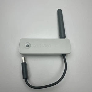 WHITE Microsoft Xbox 360 Wireless Network Adapter WiFi OEM Tested - Great Shape - Picture 1 of 14