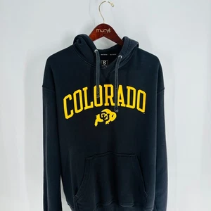 Vintage Big Cotton Gear For Sports NCAA Colorado Buffaloes Hoodie Black Size 2XL - Picture 1 of 8