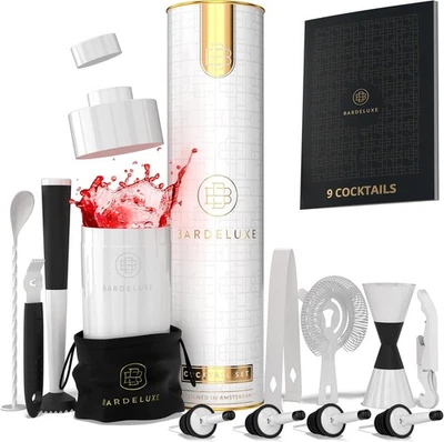 BarDeluxe® Pro Mixology Bartender Kit, 12-Piece Cocktail Shaker Set | Drink Sha - Image 1 of 4