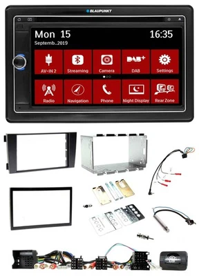 Blaupunkt 2DIN USB DAB Lenkrad Bluetooth TMC Navigation für Audi A6 C5 2001-2004 - Bild 1 von 4